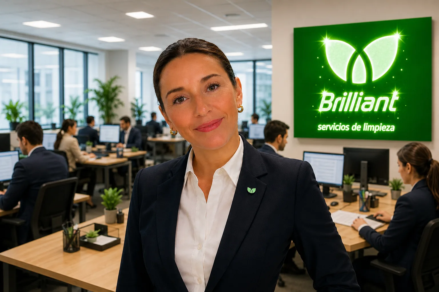 Gerencia de Brilliant Servicios de Limpieza en oficina de Gran Canaria